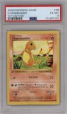 Charmander from the 1999 Pokemon set graded by PSA and given an overall grade of 6.