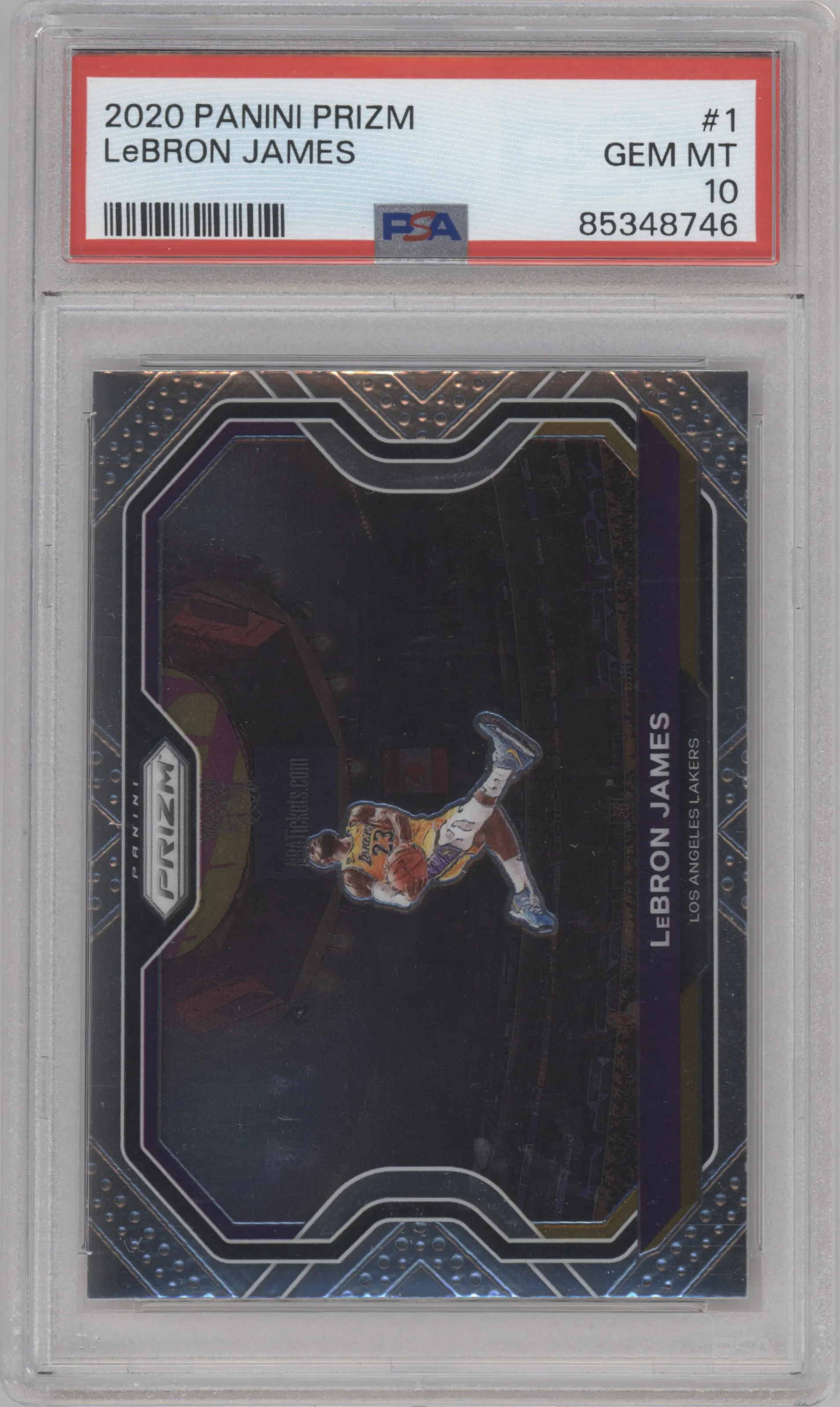 2020 Panini Prizm LeBron James #1 PSA 10