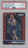 Michael Porter Jr. from the 2018-19 Panini Prizm set featuring a Choice Red parallel graded by PSA and given an overall grade of 10.