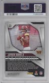 Jayden Daniels from the 2024 Panini Prizm set graded by PSA and given an overall grade of 9.