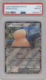 Snorlax from the 2025 Pokemon SV set graded by PSA and given an overall grade of 8.