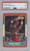 Charles Barkley from the 1986-87 Fleer set graded by PSA and given an overall grade of 5.