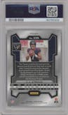 C.J. Stroud from the 2023 Panini Prizm set featuring a Green Prizm parallel graded by PSA and given an overall grade of 10.
