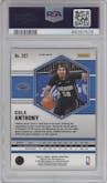 Cole Anthony from the 2020-21 Panini Mosaic set featuring a Green Ice parallel graded by PSA and given an overall grade of 10.
