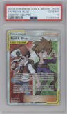 Red/Blue from the 2019 Pokemon S&M  set graded by PSA and given an overall grade of 10.