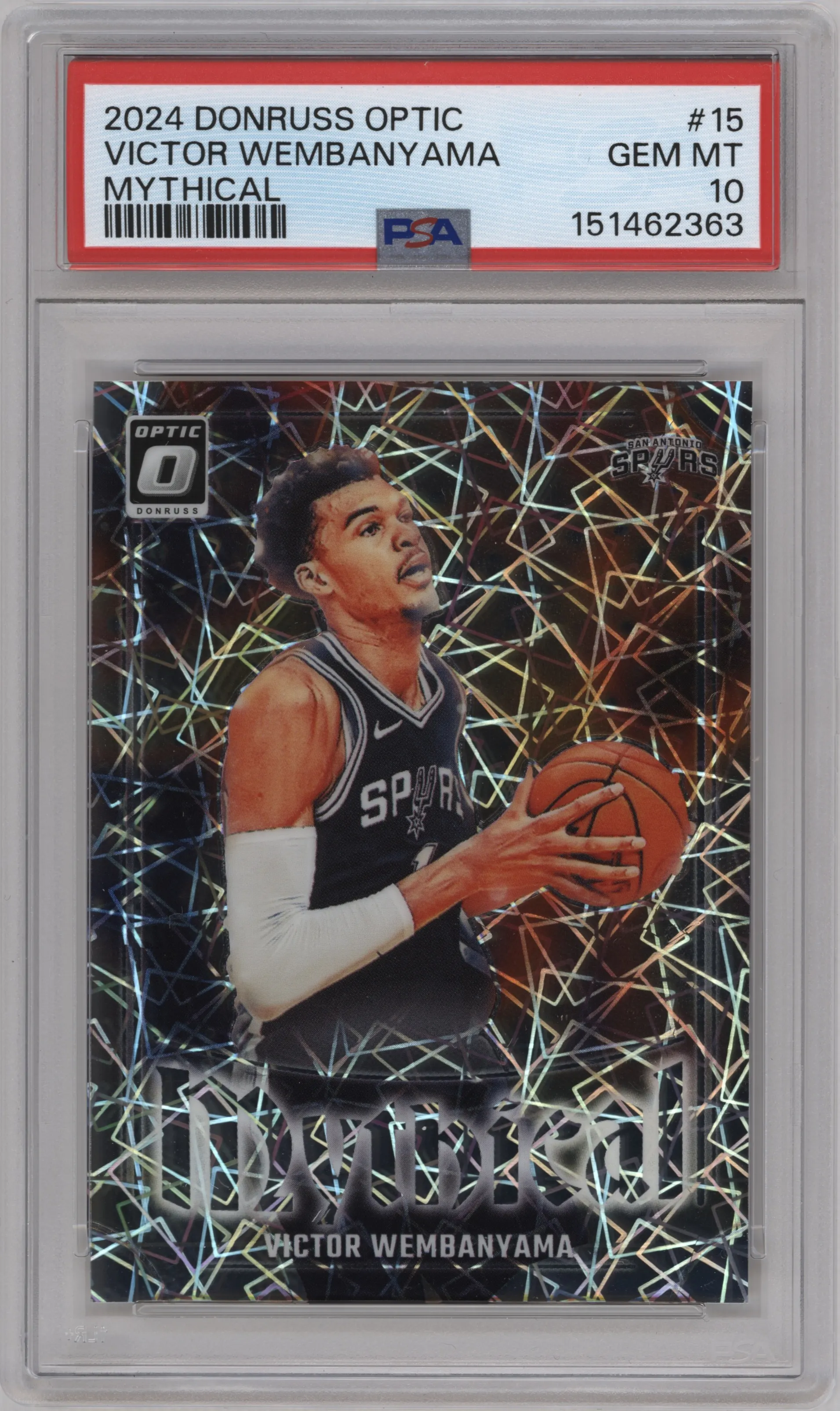 2024 Donruss Optic Mythical Victor Wembanyama #15 PSA 10