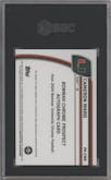 Cameron Ward from the 2024 Bowman University Chrome set featuring a Green Refractor parallel graded by SGC and given an overall grade of 9.5.