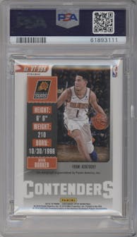 Devin Booker from the 2018-19 Panini Contenders Optic set graded by PSA and given an overall grade of 10.