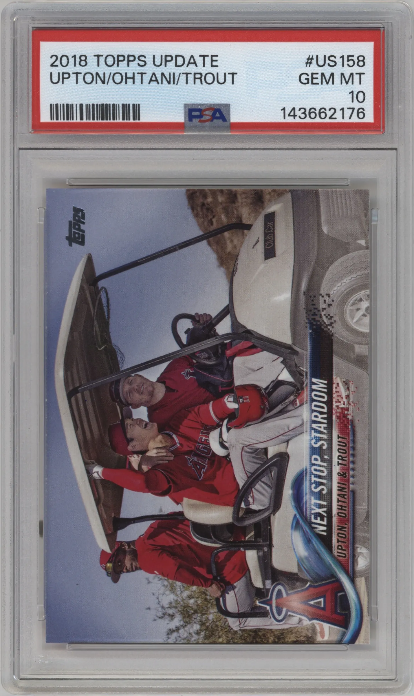 2018 Topps Update Justin Upton/Shohei Ohtani/Mike Trout #US158 PSA 10