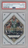 Jayson Tatum from the 2017-18 Panini Cornerstones set graded by PSA and given an overall grade of 10.