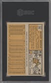 Mickey Mantle from the 1963 Topps set graded by SGC and given an overall grade of 6.5.