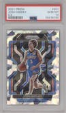 Josh Giddey from the 2021-22 Panini Prizm  set featuring a Ice Prizm parallel graded by PSA and given an overall grade of 10.