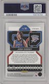 Josh Giddey from the 2021-22 Panini Prizm  set featuring a Ice Prizm parallel graded by PSA and given an overall grade of 10.