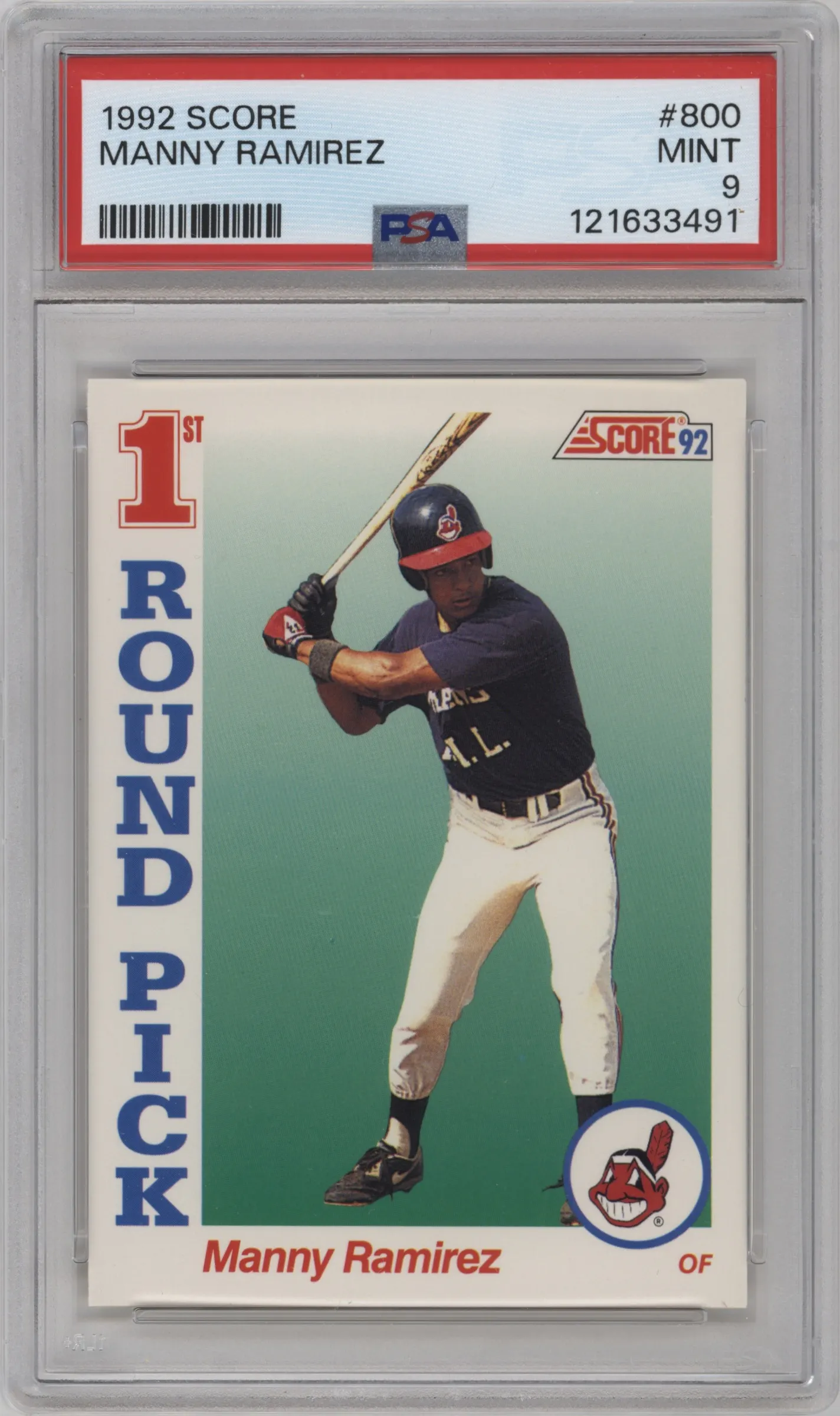 1992 Score Manny Ramirez PSA 9