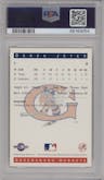 Derek Jeter from the 1993 Classic Best Greensboro Hornets set graded by PSA and given an overall grade of 8.