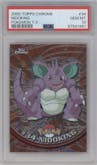 Nidoking from the 2000 Pokemon set graded by PSA and given an overall grade of 10.