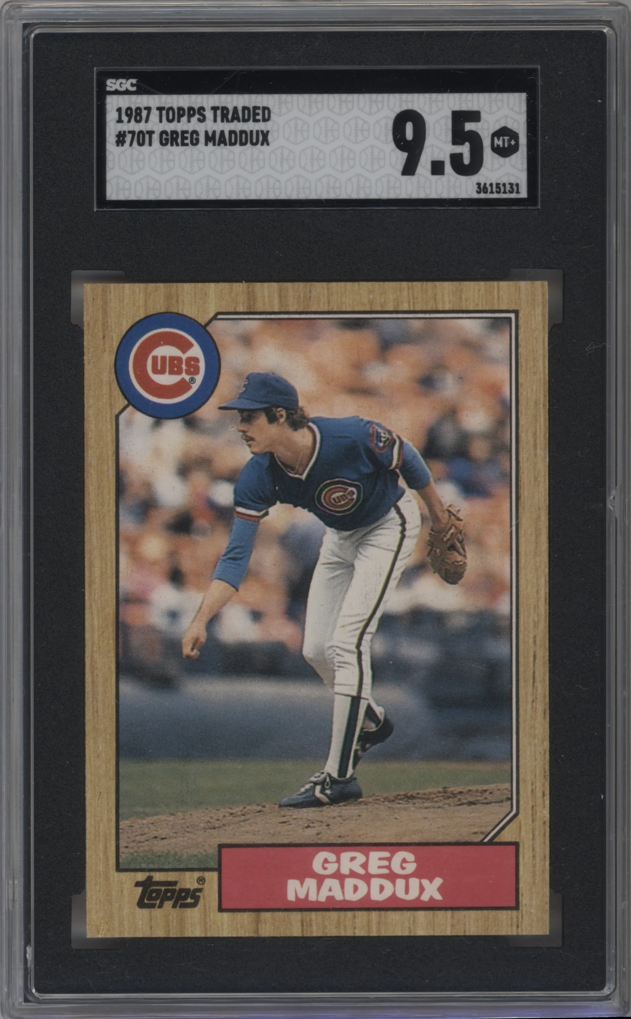 1987 Topps Traded Greg Maddux SGC 9.5