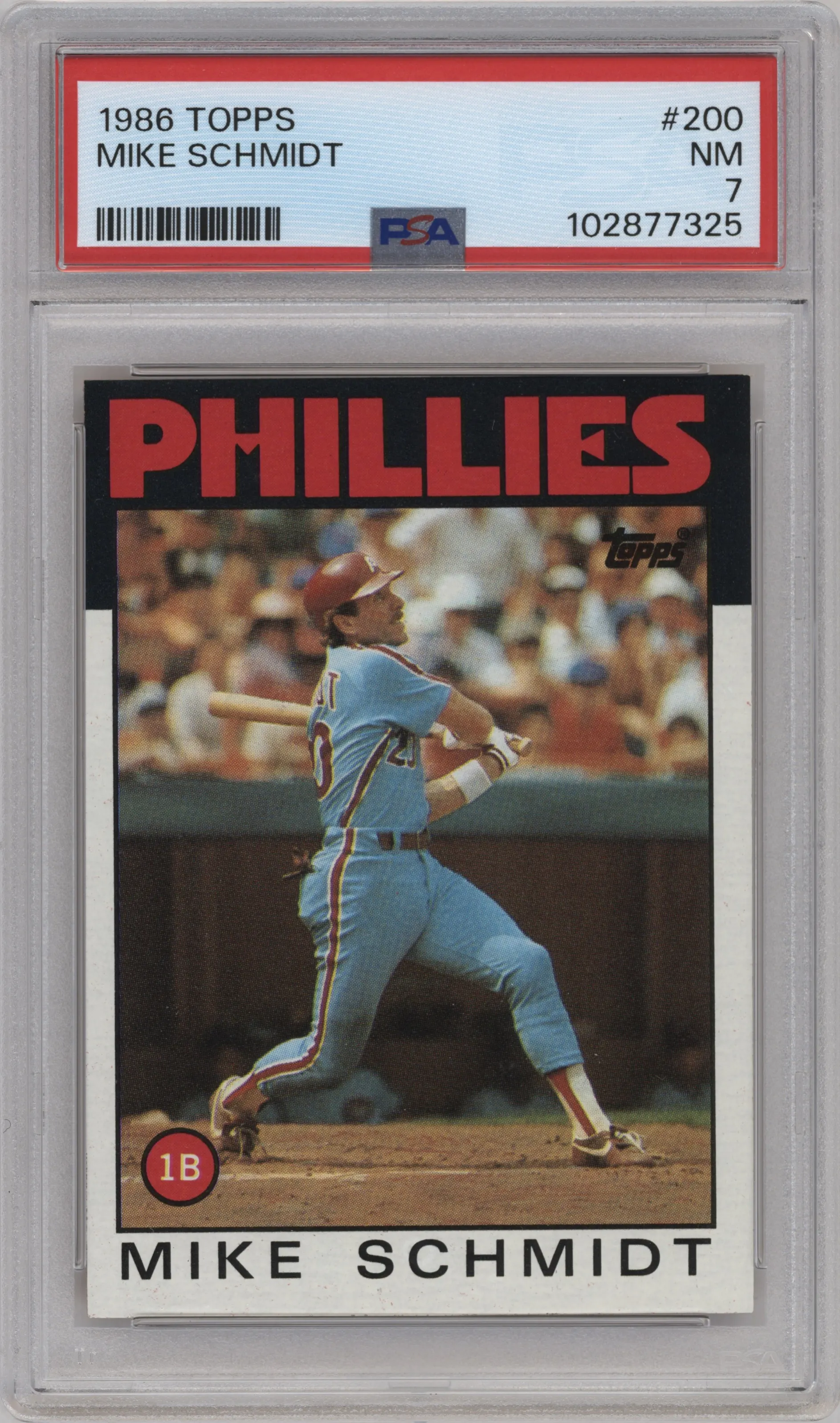 1986 Topps Mike Schmidt PSA 7
