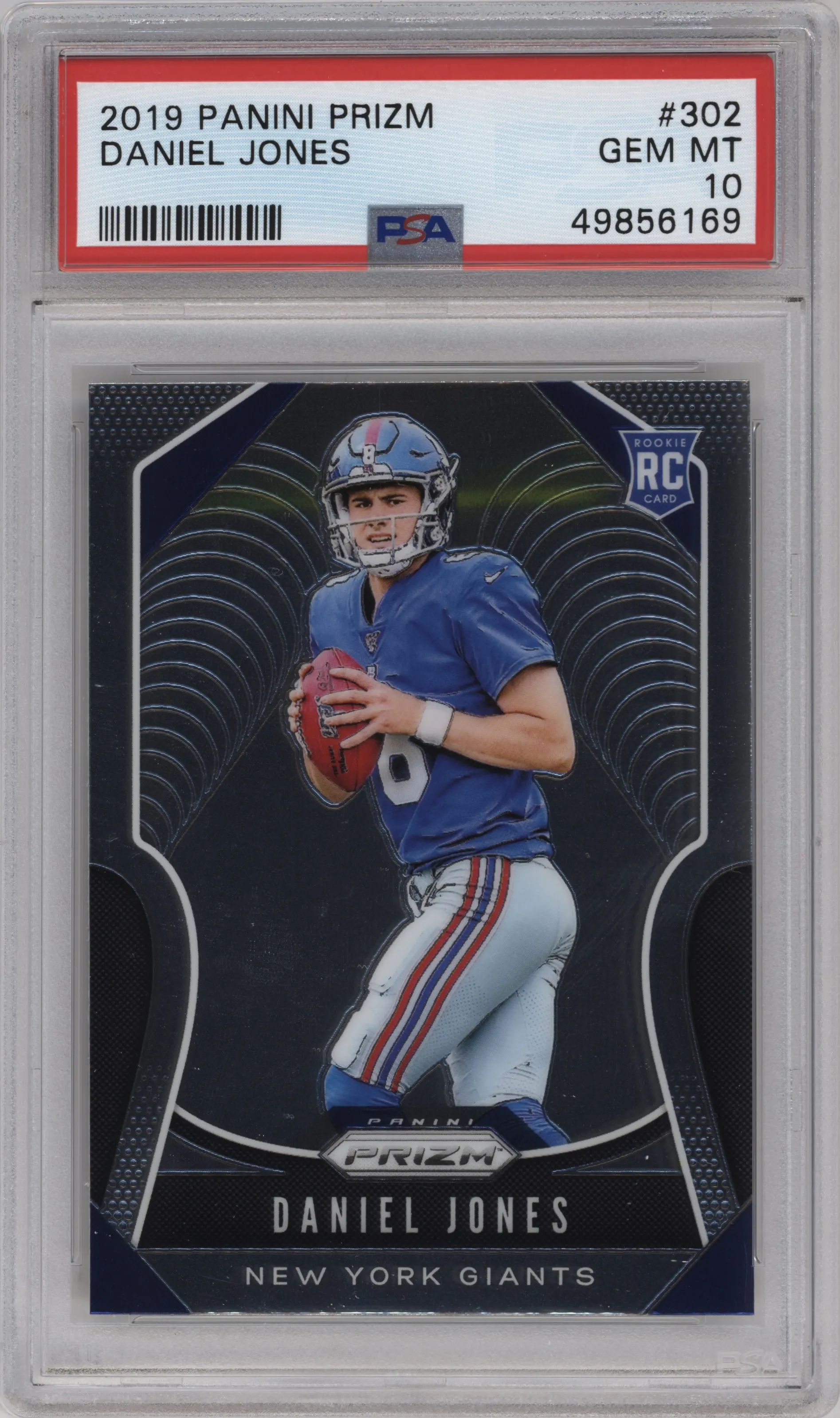 2019 Panini Prizm Daniel Jones PSA 10