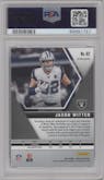 Jason Witten from the 2020 Panini Mosaic set featuring a Choice Peacock parallel graded by PSA and given an overall grade of 10.