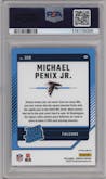 Michael Penix Jr.  from the 2024 Donruss set featuring a Pink parallel graded by PSA and given an overall grade of 10.