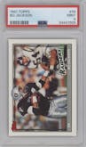 Bo Jackson from the 1991 Topps set graded by PSA and given an overall grade of 9.