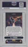 C.J. Stroud from the 2023 Panini Phoenix set featuring a Yellow parallel graded by PSA and given an overall grade of 10.
