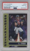 C.J. Stroud from the 2023 Panini Phoenix set featuring a Yellow parallel graded by PSA and given an overall grade of 10.