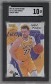 Luka Doncic from the 2024-25 Panini Instant NBA set graded by SGC and given an overall grade of 10.