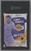 Luka Doncic from the 2024-25 Panini Instant NBA set graded by SGC and given an overall grade of 10.