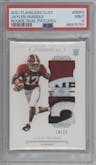 Jaylen Waddle from the 2021 Panini Flawless Collegiate set graded by PSA and given an overall grade of 9.