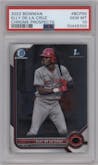 Elly De La Cruz from the 2022 Bowman set graded by PSA and given an overall grade of 10.