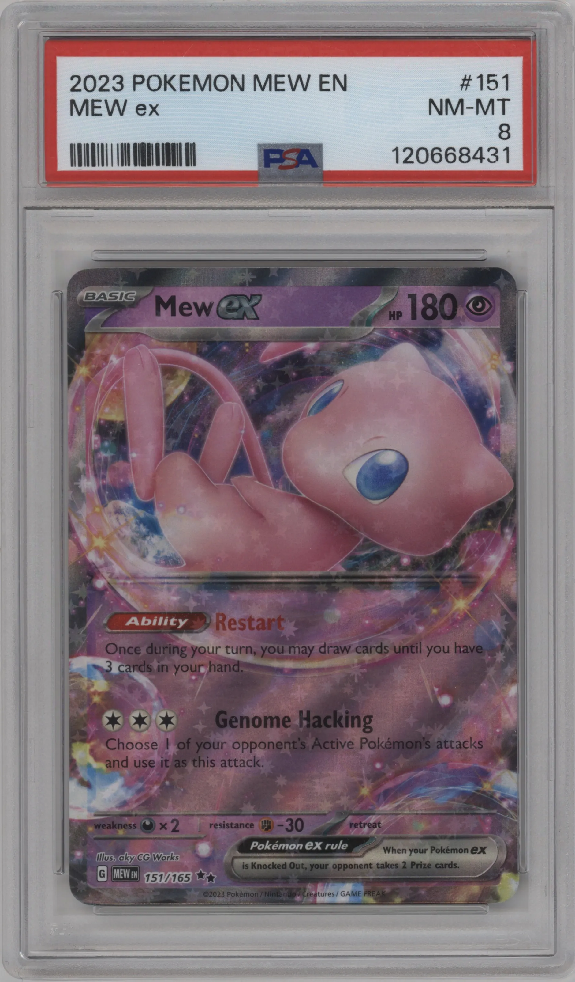 2023 Pokemon SV Mew ex #151 PSA 8