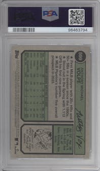 Anthony Volpe from the 2023 Topps Heritage High Number  set graded by PSA and given an overall grade of 10.