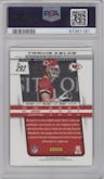 Travis Kelce from the 2013 Panini Prizm set graded by PSA and given an overall grade of 9.