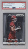 Travis Kelce from the 2013 Panini Prizm set graded by PSA and given an overall grade of 9.