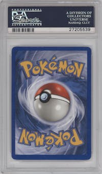 Gengar from the 2002 Pokemon  set graded by PSA and given an overall grade of 9.