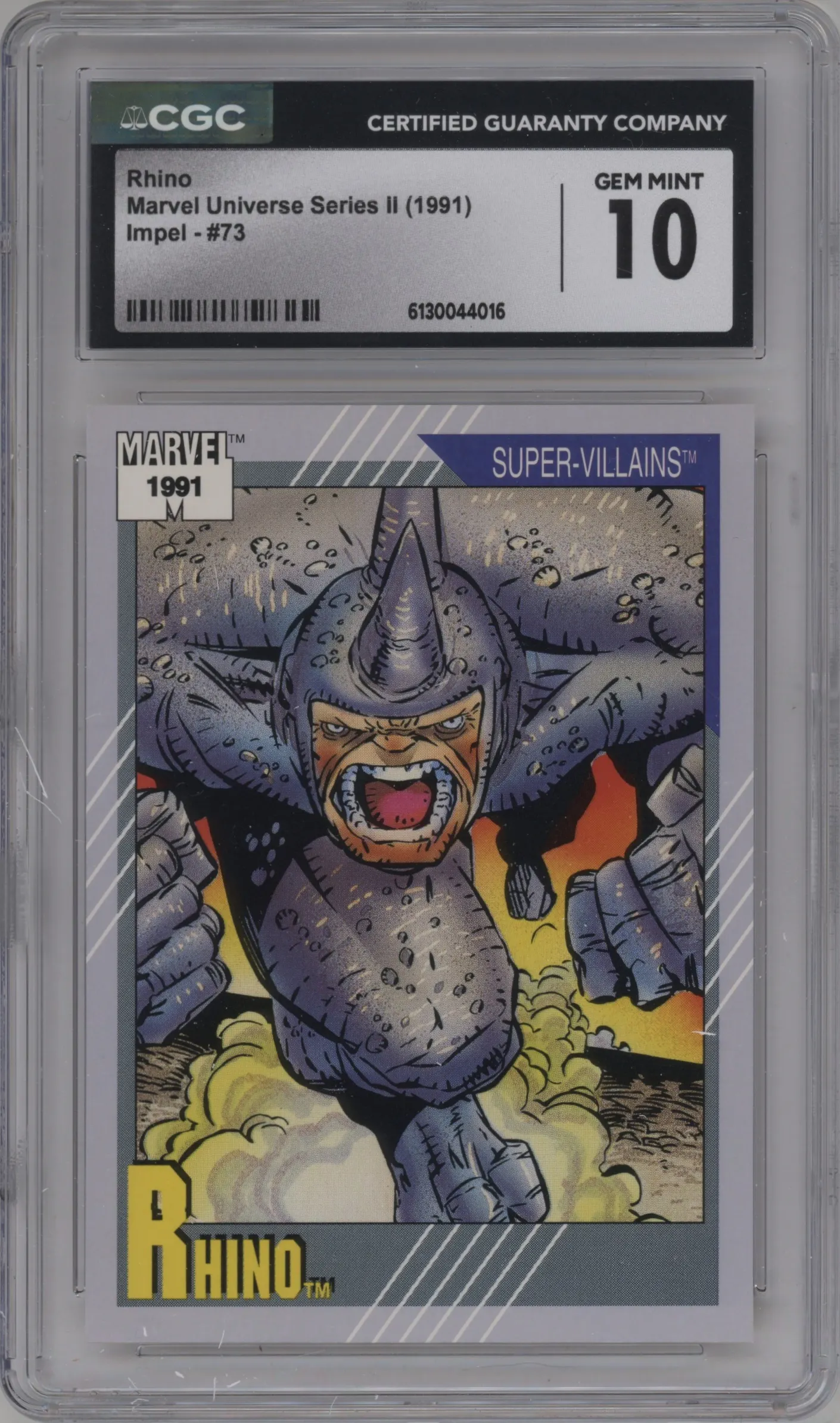 1991 Impel Marvel Universe Rhino CGC 10