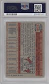 Lew Burdette from the 1957 Topps set graded by PSA and given an overall grade of 6.