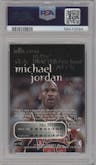 Michael Jordan from the 1998-99 Skybox Thunder set graded by PSA and given an overall grade of 9.