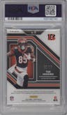 Tee Higgins from the 2020 Panini Prizm set graded by PSA and given an overall grade of 9.