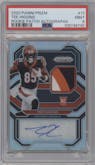 Tee Higgins from the 2020 Panini Prizm set graded by PSA and given an overall grade of 9.
