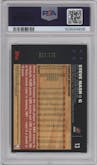 Steve Nash from the 2007-08 Topps Chrome set featuring a Refractor parallel graded by PSA and given an overall grade of 8.