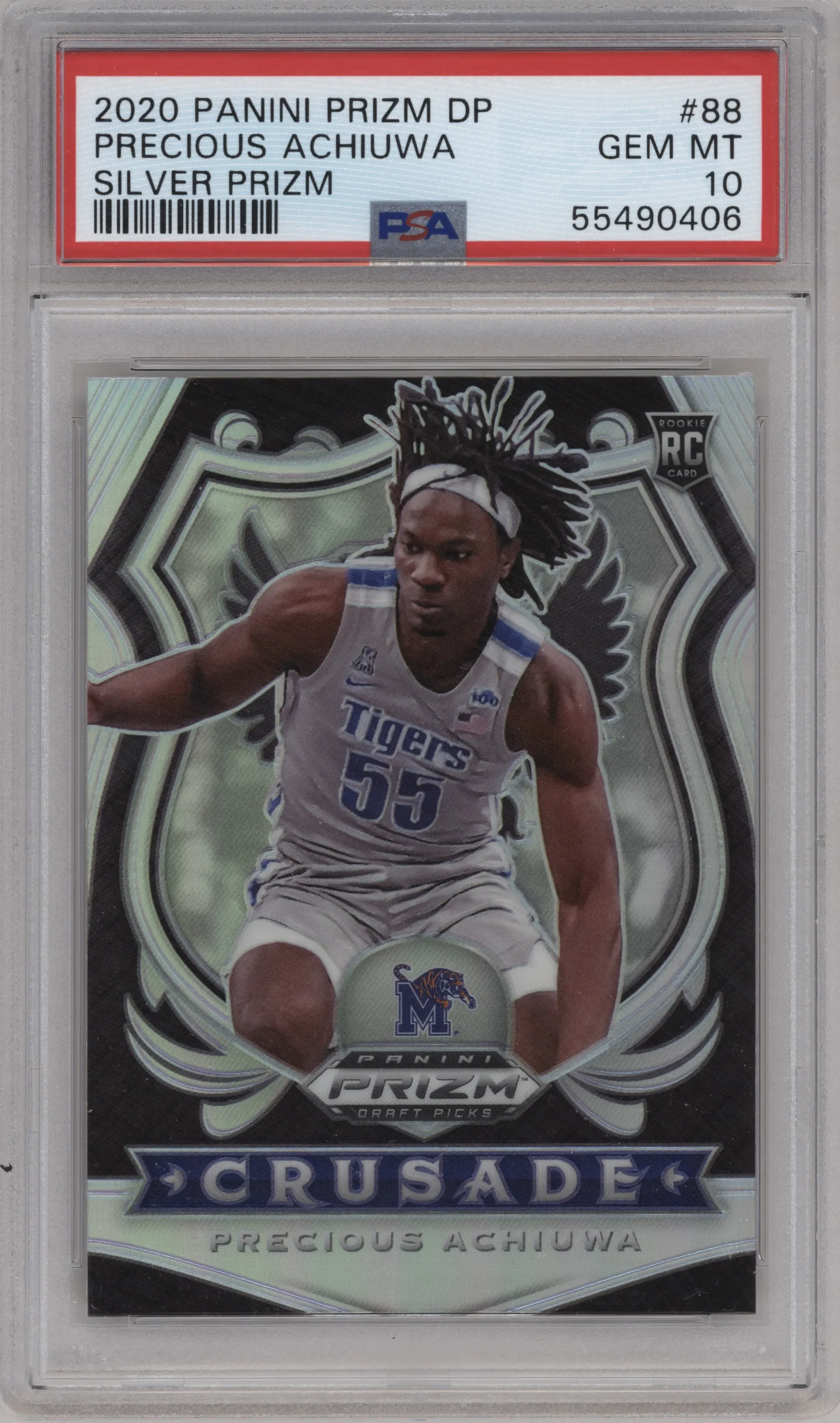 2020 Panini Prizm Draft Picks Crusade Precious Achiuwa Silver Prizm PSA 10