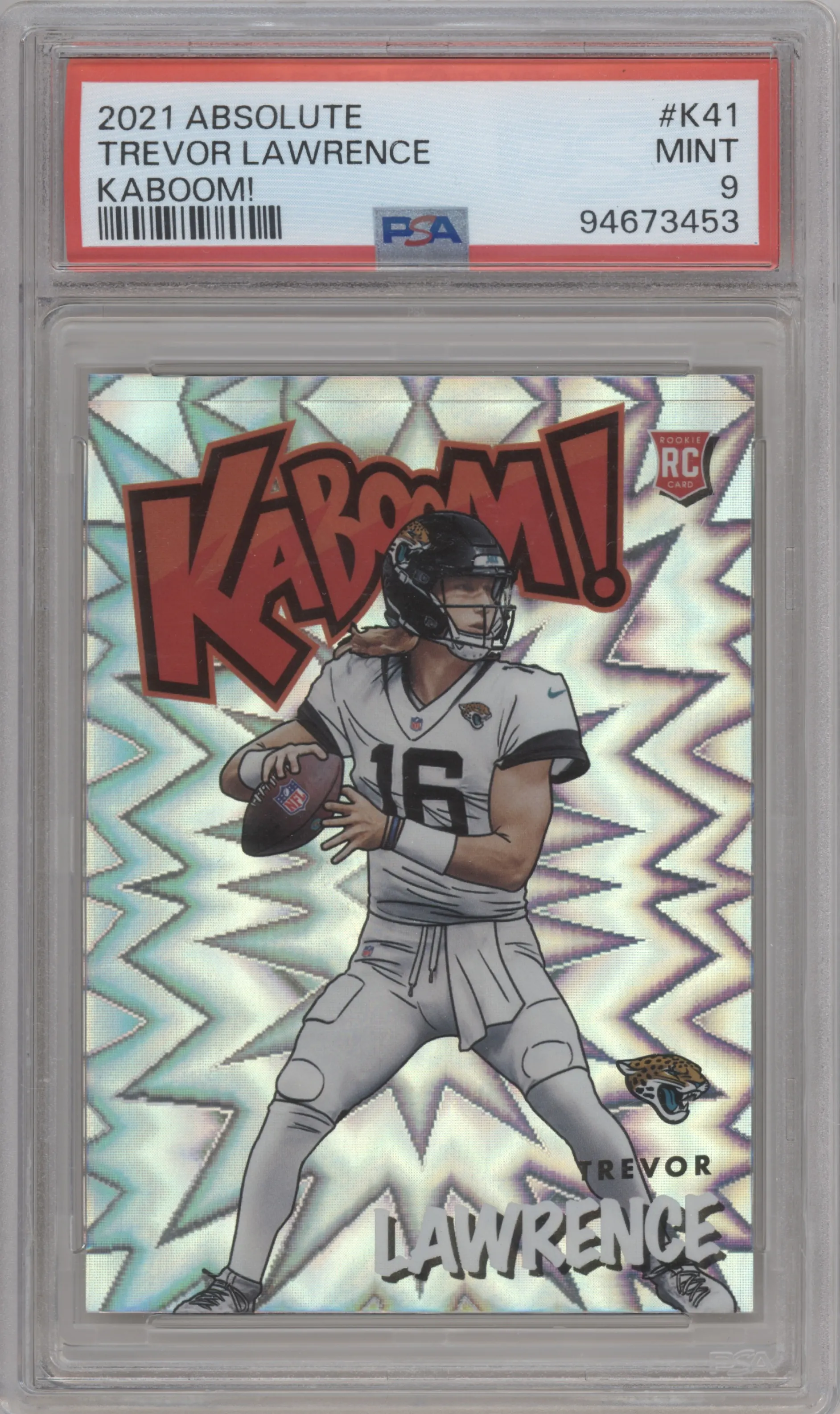 2021 Panini Absolute Kaboom! Trevor Lawrence #K41 PSA 9