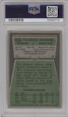 Franco Harris from the 1975 Topps  set graded by PSA and given an overall grade of 7.