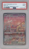 Mew ex from the 2023 Pokemon SV set featuring a Scarlet & Violet 151 Ultra Premium Collection parallel graded by PSA and given an overall grade of 9.