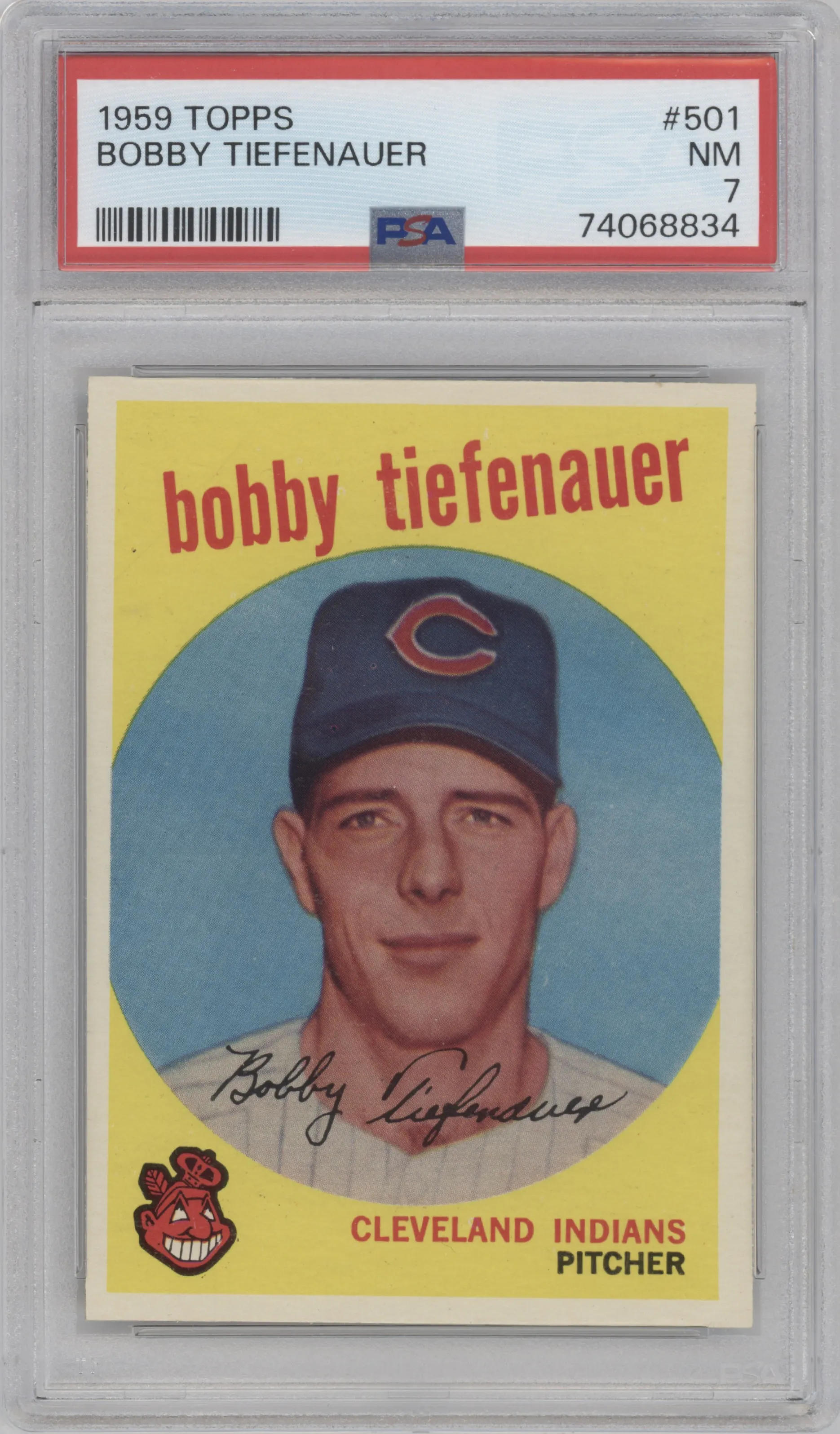 1959 Topps Bobby Tiefenauer #501 PSA 7