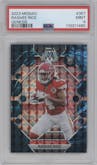 Rashee Rice from the 2023 Panini Mosaic set featuring a  Genesis parallel graded by PSA and given an overall grade of 9.