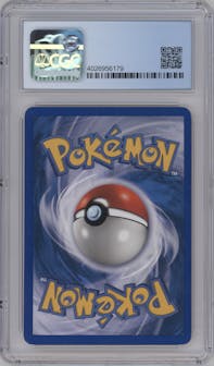 Ampharos from the 2003 Pokemon E-CARD set graded by CSG and given an overall grade of 9.